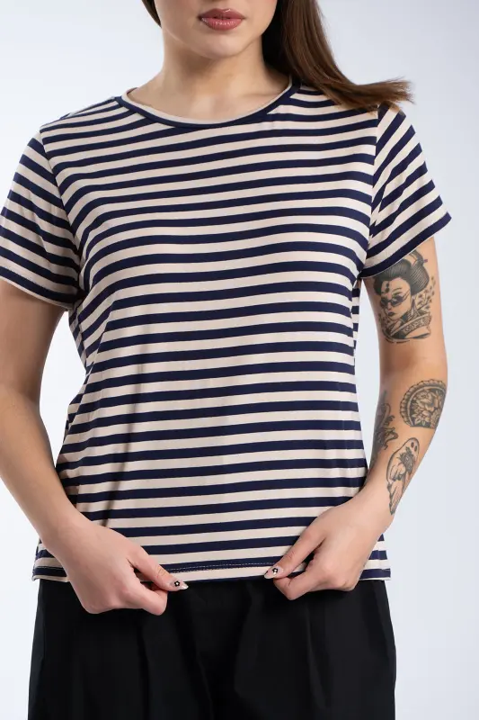 T-Shirt Κοντομάνικο Ρίγες
