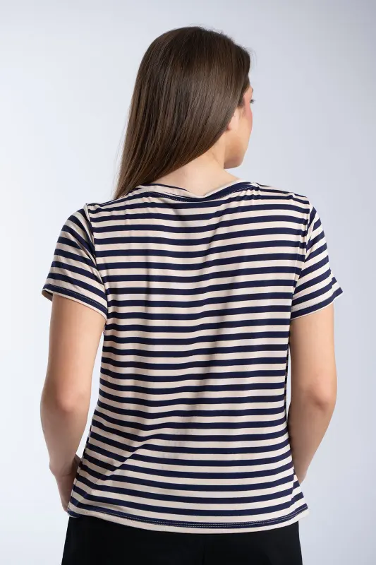 T-Shirt Κοντομάνικο Ρίγες