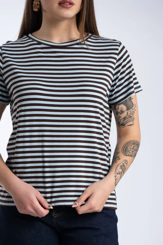 T-Shirt Κοντομάνικο Ρίγες