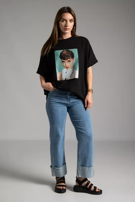 T-shirt Lady Strass