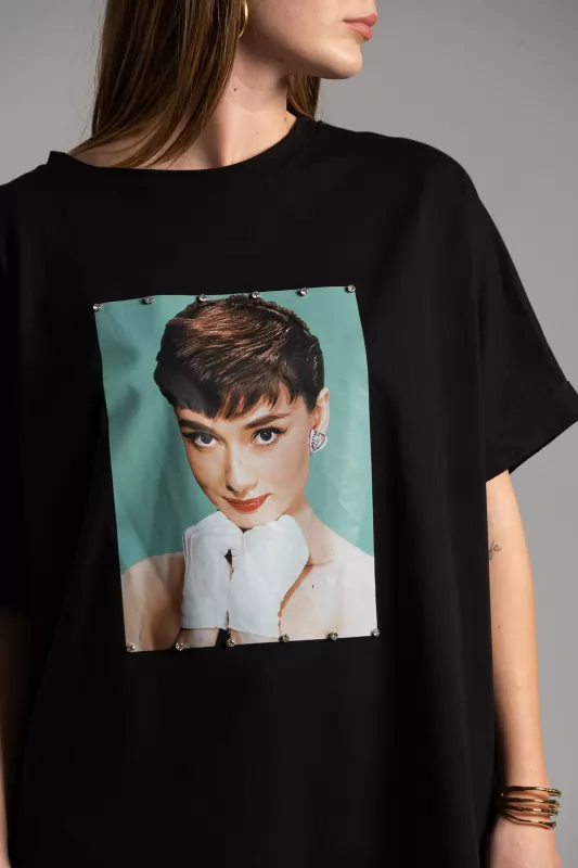 T-shirt Lady Strass