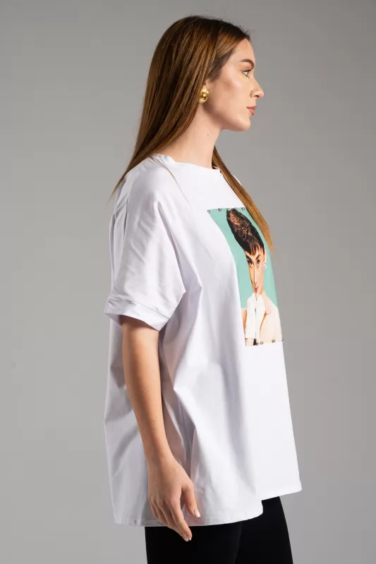 T-shirt Lady Strass