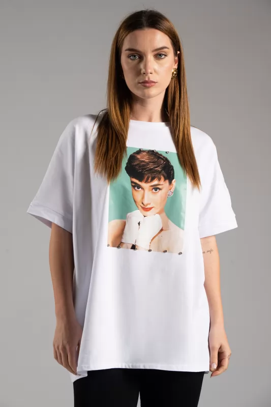 T-shirt Lady Strass