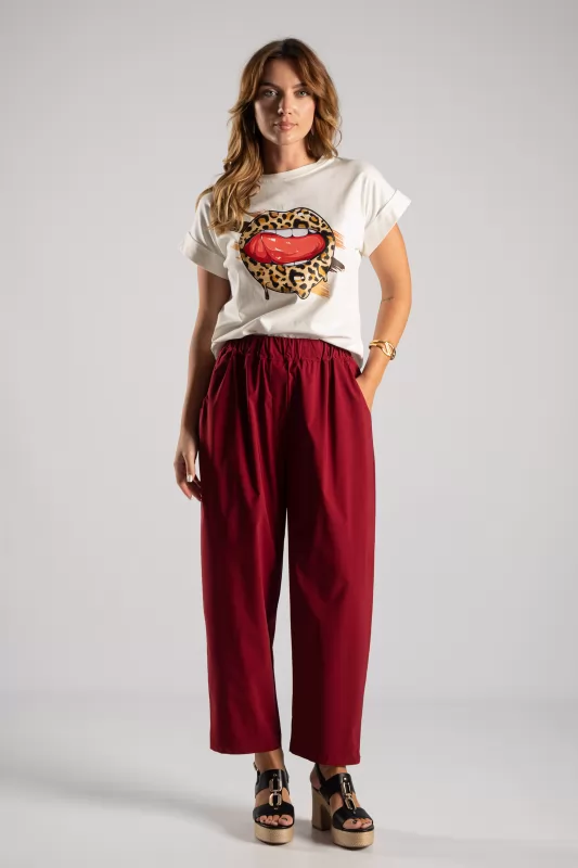 T-shirt Leopard Lips