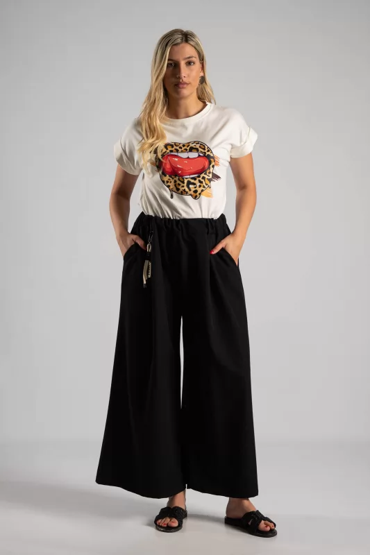 T-shirt Leopard Lips