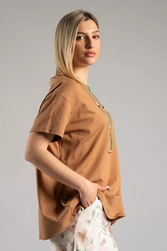 T-shirt Μονόχρωμο Basic