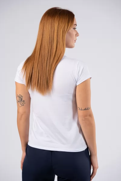 T-Shirt Πινελιές Γαλάζιο-Λευκό