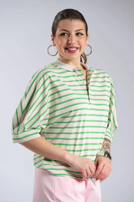 T-Shirt Polo Horizontal Stripes 