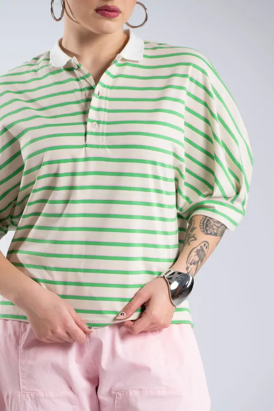 T-Shirt Polo Horizontal Stripes 