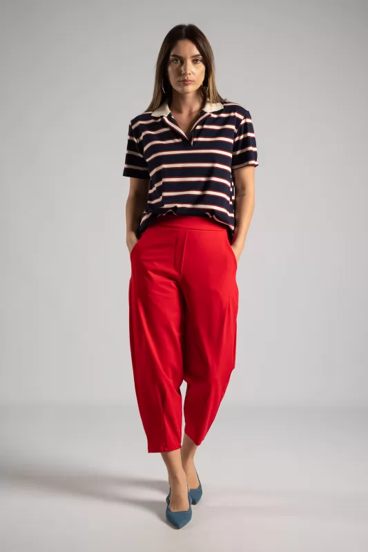 T-shirt Polo Ρίγες