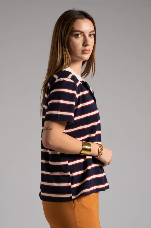 T-shirt Polo Ρίγες