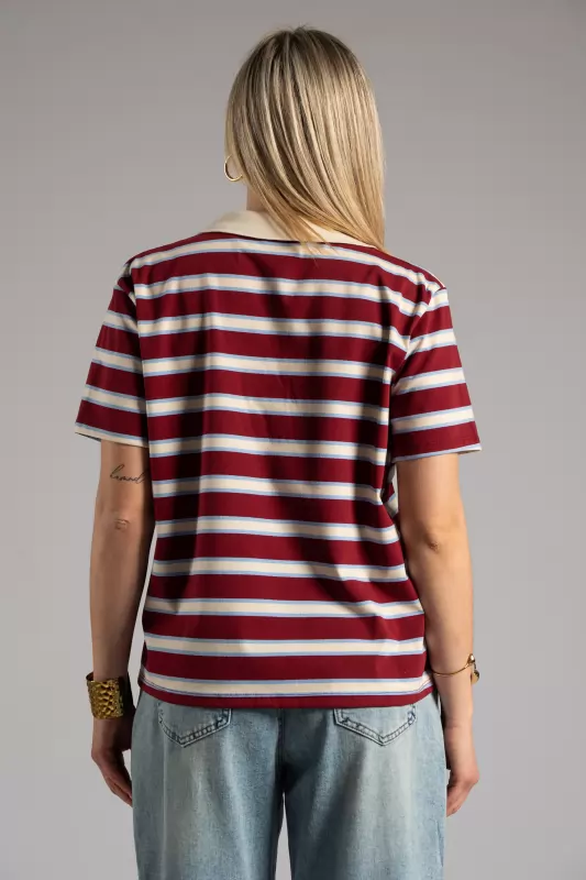T-shirt Polo Ρίγες