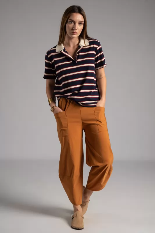 T-shirt Polo Ρίγες