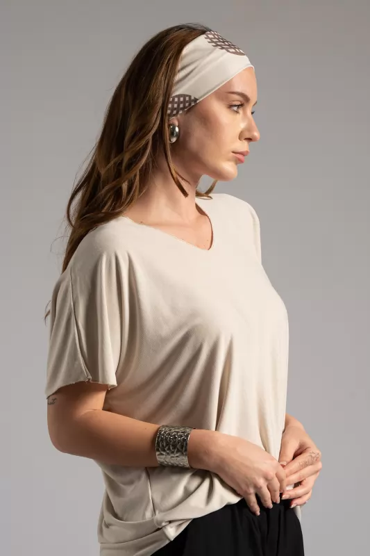 T-shirt Rib Φουλάρι
