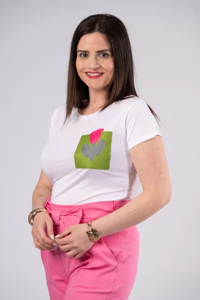 T-Shirt Tulip Λευκό