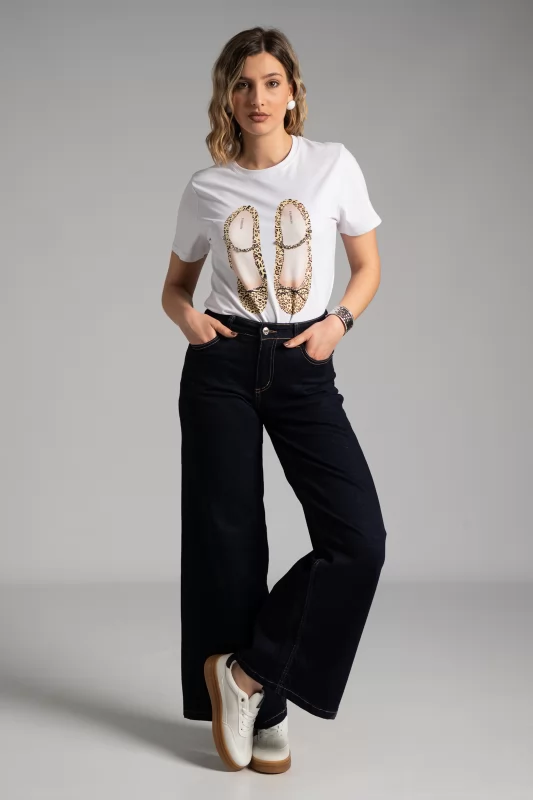 T-shirt Ballerina Strass