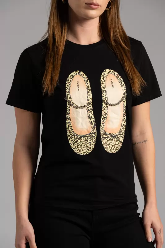 T-shirt Ballerina Strass