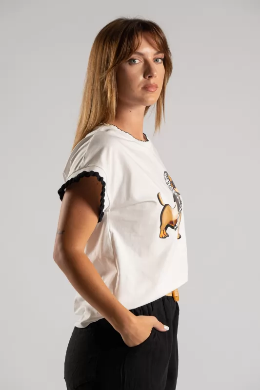 T-shirt Cotton Canine 