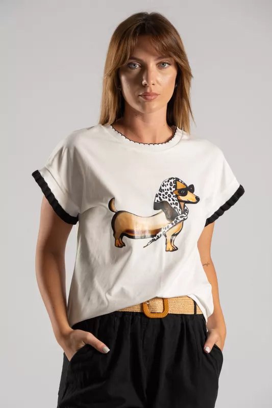 T-shirt Cotton Canine 