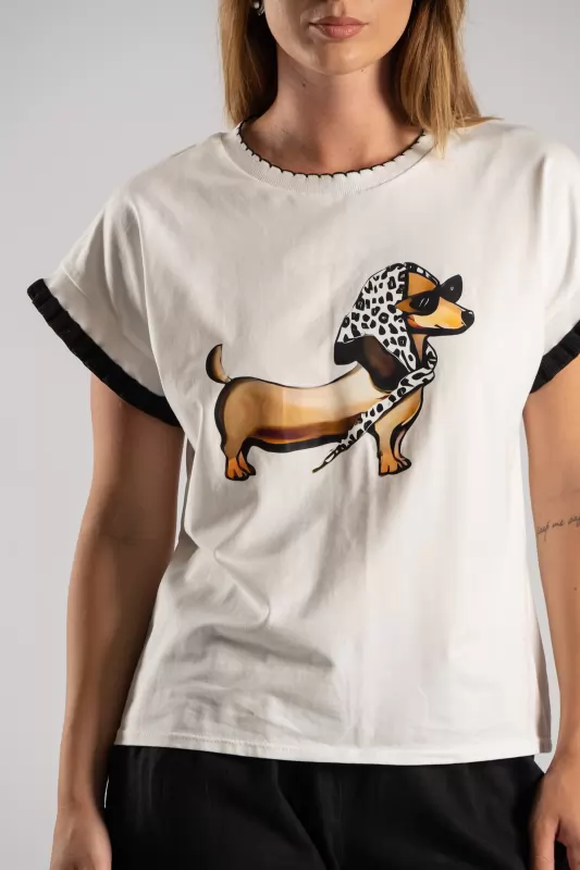 T-shirt Cotton Canine 