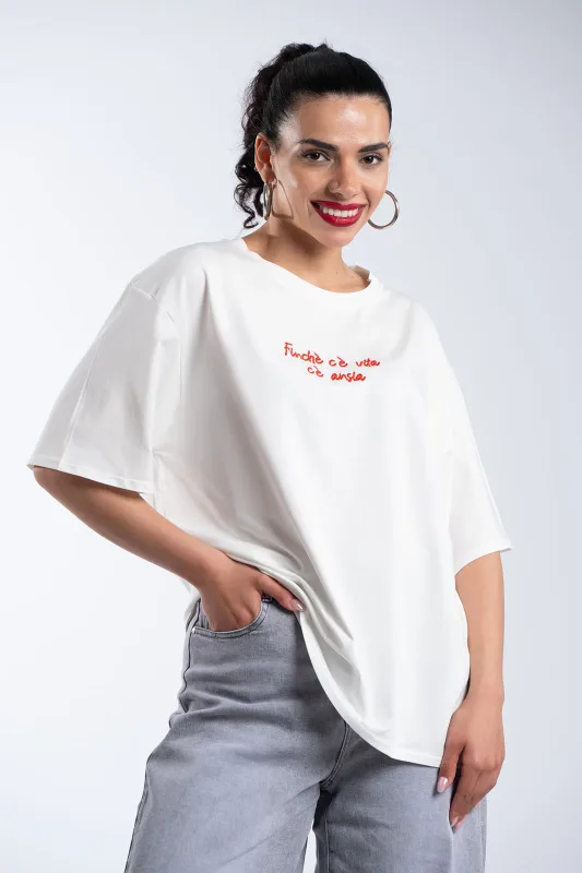 T-shirt Βαμβακερό Finche ce Vita