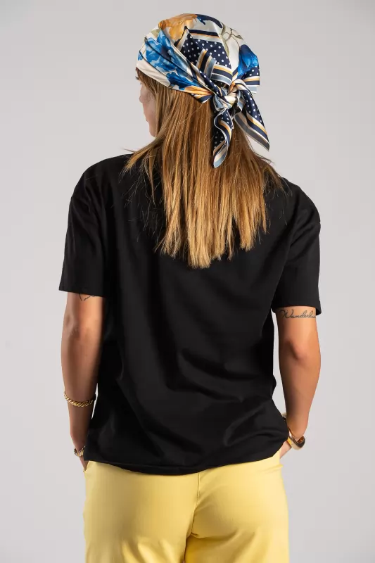 T-shirt Βαμβακερό Φουλάρι