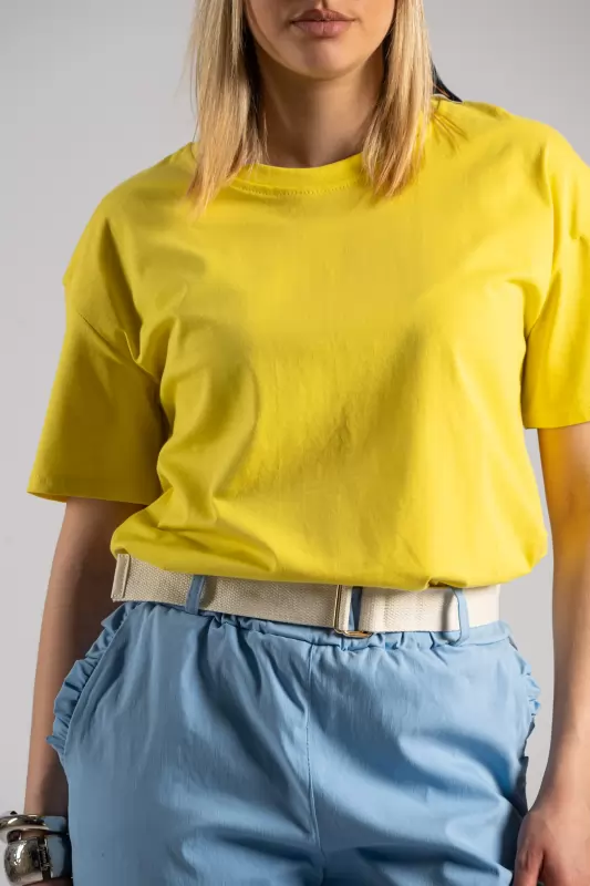 T-shirt Βαμβακερό Φουλάρι