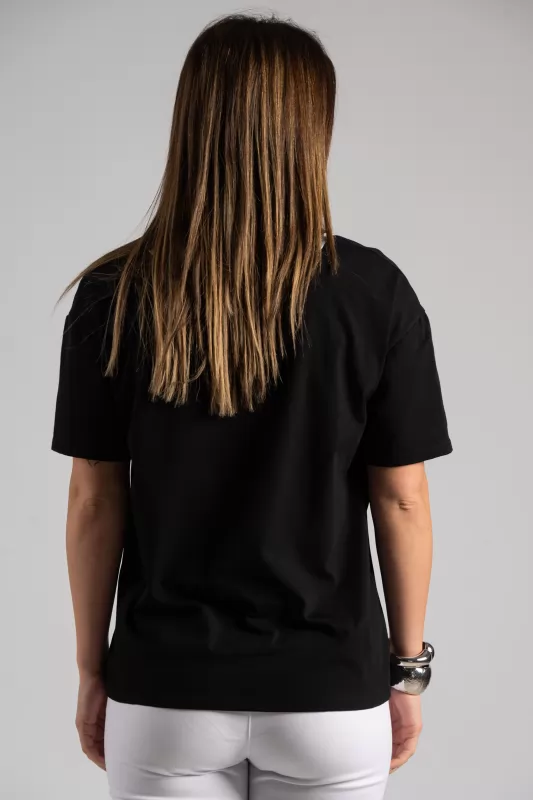 T-shirt Βαμβακερό Φουλάρι