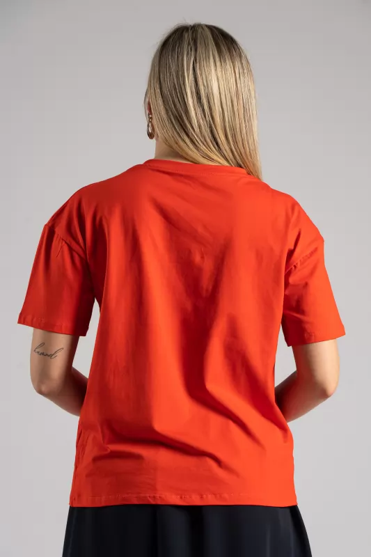 T-shirt Βαμβακερό Φουλάρι