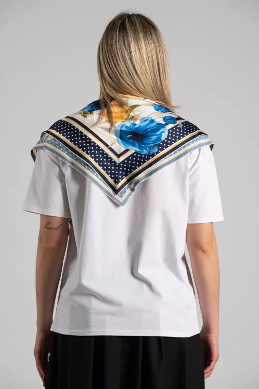 T-shirt Βαμβακερό Φουλάρι