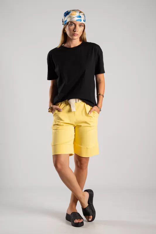 T-shirt Βαμβακερό Φουλάρι