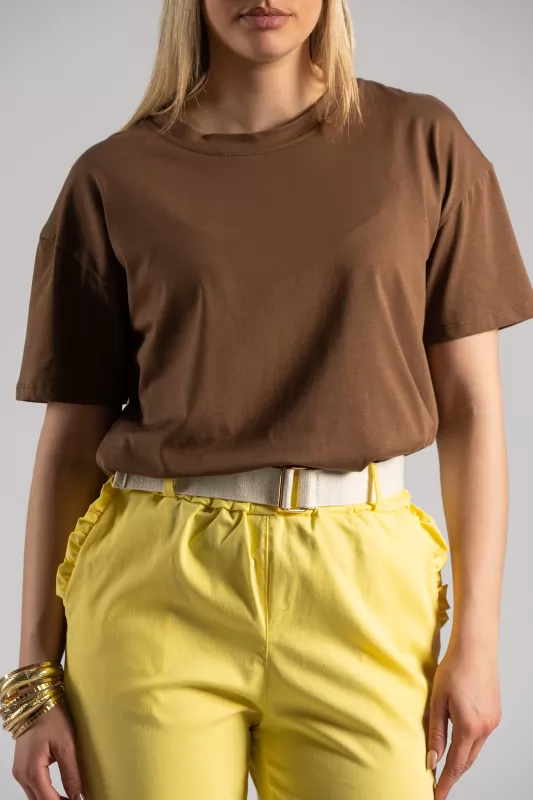 T-shirt Βαμβακερό Φουλάρι