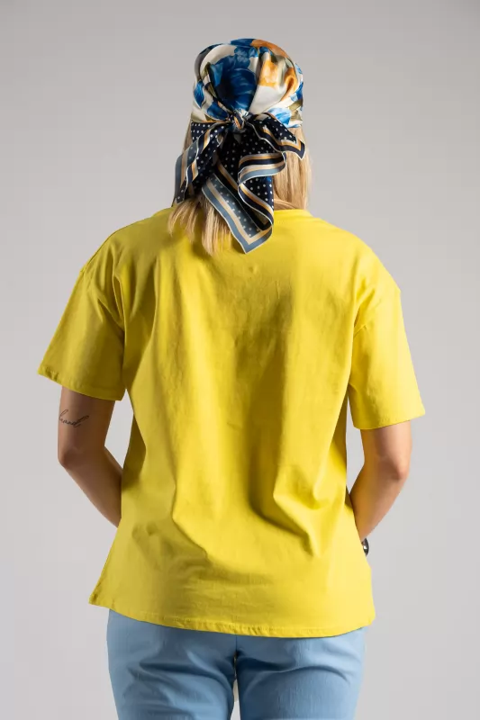 T-shirt Βαμβακερό Φουλάρι