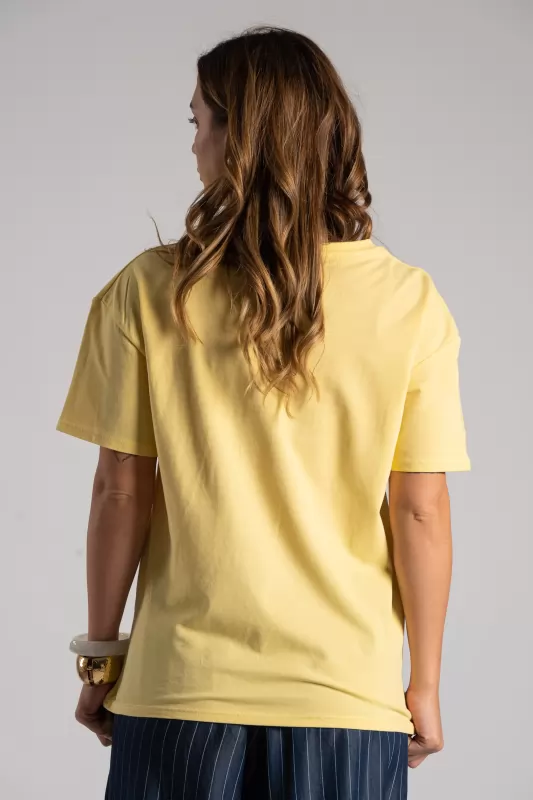 T-shirt Βαμβακερό Καρφίτσες