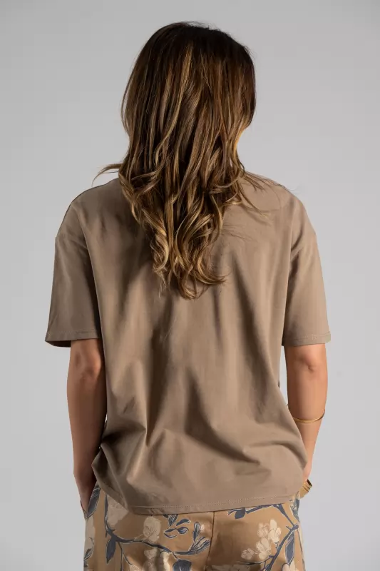 T-shirt Βαμβακερό Καρφίτσες
