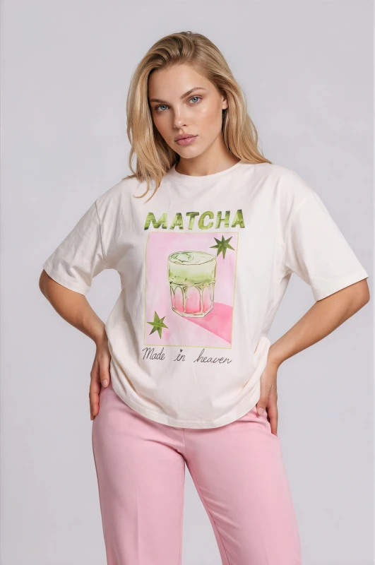 T-shirt Βαμβακερό Matcha