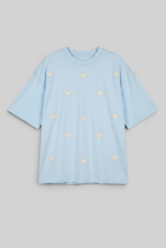 T-shirt Βαμβακερό Mini Hearts