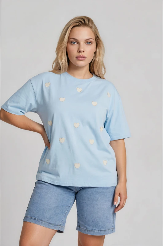 T-shirt Βαμβακερό Mini Hearts