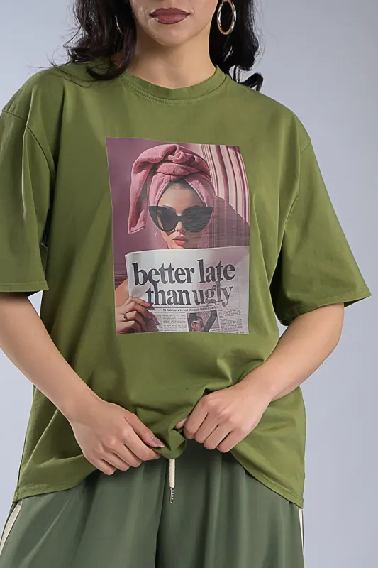 Cotton T-shirt Newspaper 