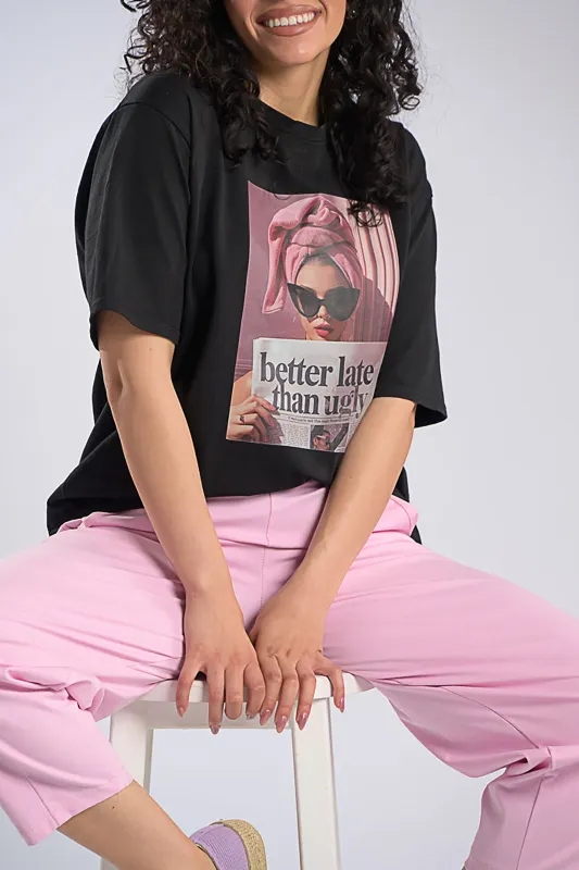 Cotton T-shirt Newspaper 