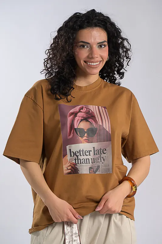 Cotton T-shirt Newspaper 