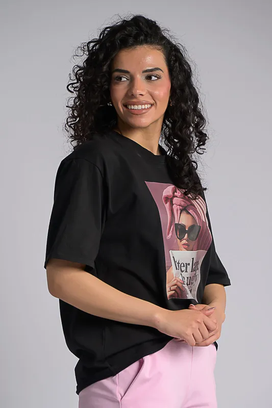 Cotton T-shirt Newspaper 