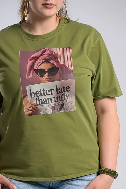 Cotton T-shirt Newspaper 