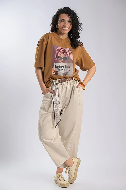 Cotton T-shirt Newspaper 