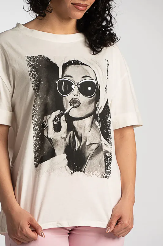 T-shirt Βαμβακερό Woman Lipstick