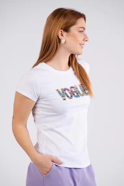 T-Shirt Vogue Λευκή
