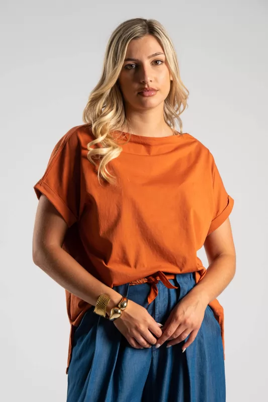 T-shirt Χαμόγελο Μονόχρωμο