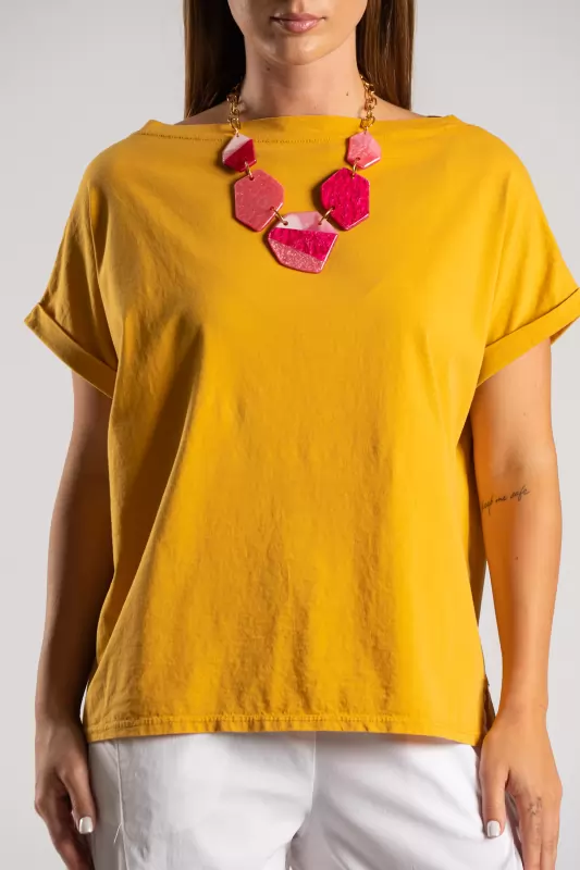T-shirt Χαμόγελο Μονόχρωμο