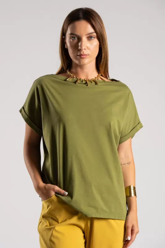 T-shirt Χαμόγελο Μονόχρωμο