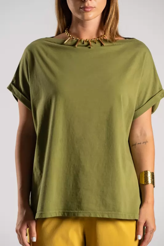 T-shirt Χαμόγελο Μονόχρωμο